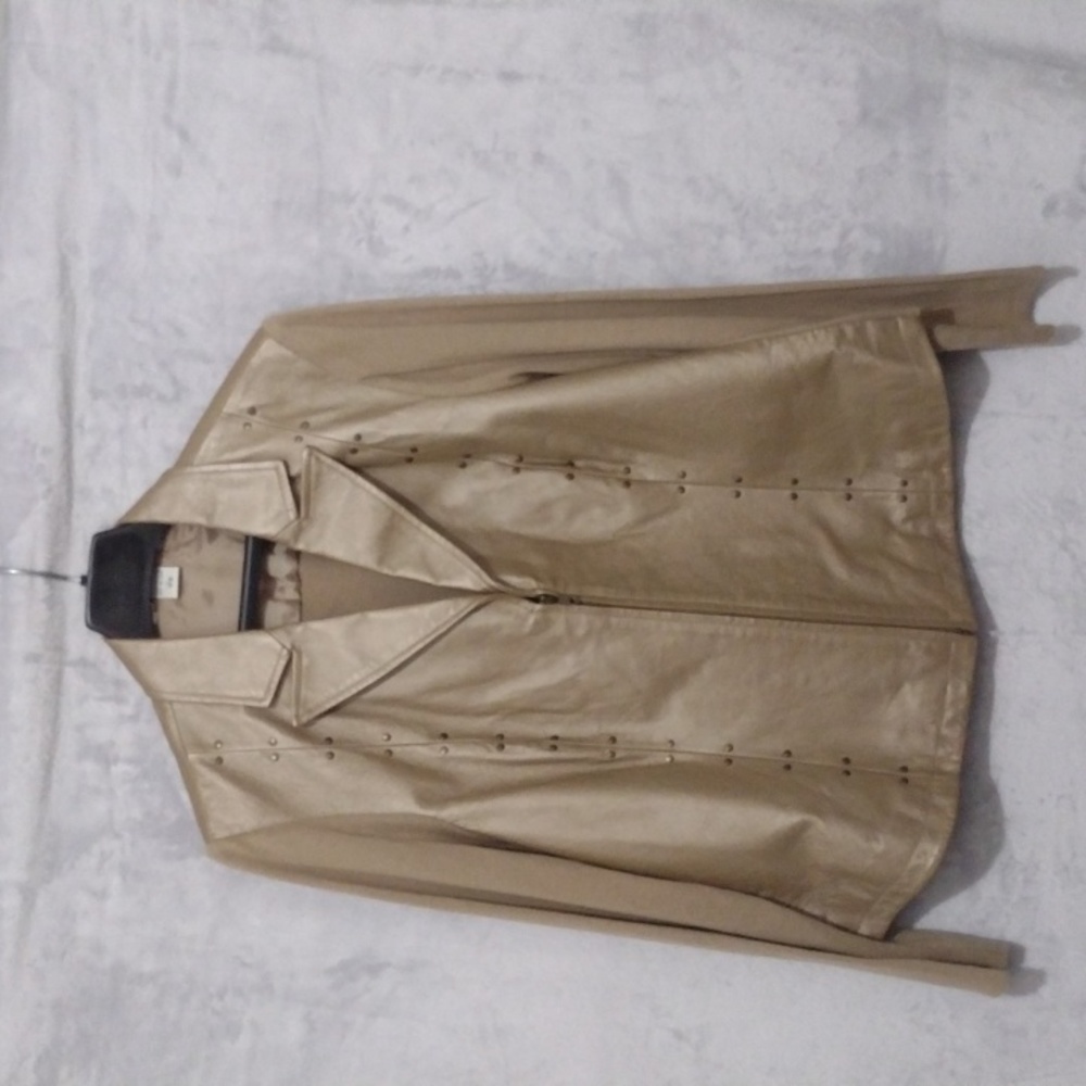 Nycard Collection jacket Size: Large 14-16 Color: Gold/Tan; Sleev & Back-Sweater